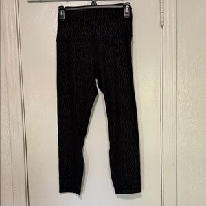 Lululemon Athletica Midnight Patterned Leggings